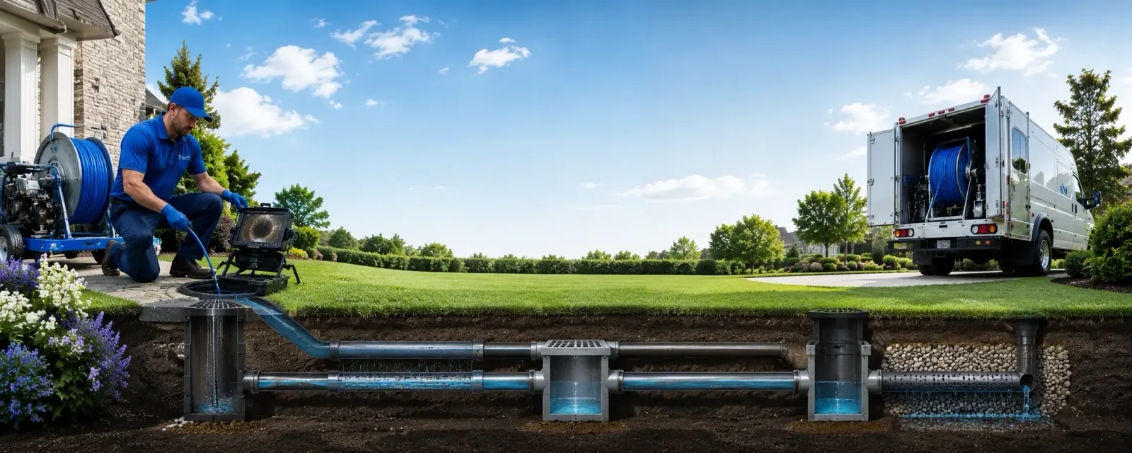 Outdoor drain cleaning information for Hadlyme, CT